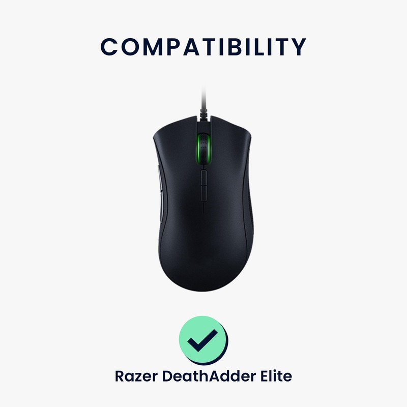 kwmobile Mouse Feet Replacement Compatible with Razer DeathAdder Elite Computer