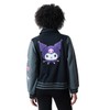 Bioworld Kuromi Women's Long Sleeve Varsity Jacket-XL