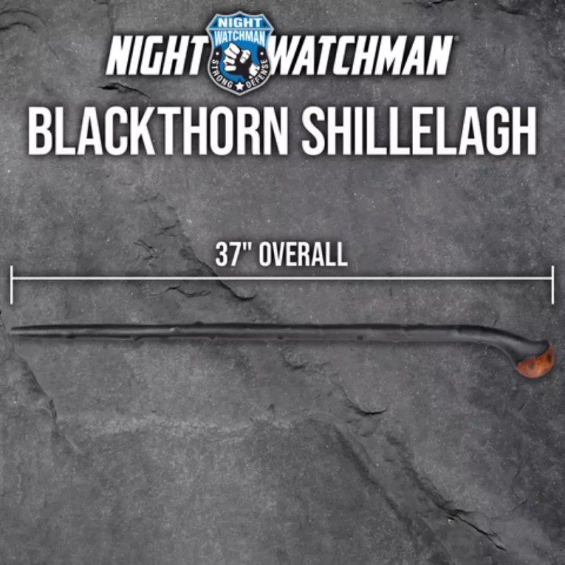 Night Watchman Blackthorn Shillelagh Walking Stick