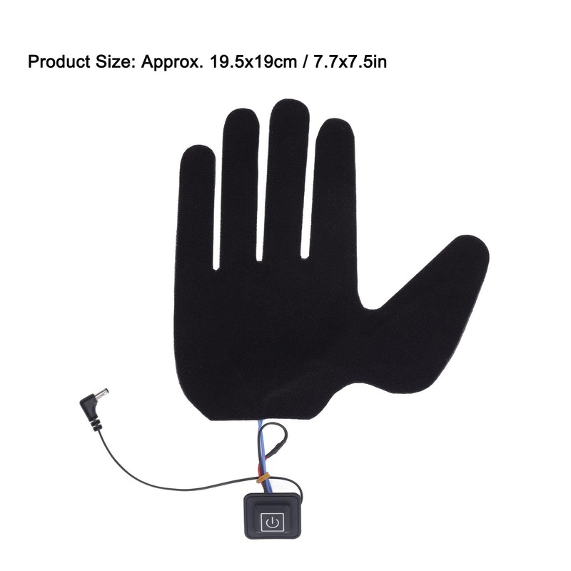Electric Heated Gloves Pads, 3 Heating Temperature Adjustable Winter Warm
