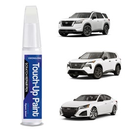 for Nissan QAK Glacier White Touchup Paint, 2-in-1 Scratch Repair Pen Exact Color Match, Car Scratch Repair Pen
