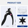 AIRSEE Adjustable Acrylic Nail Clippers with Sizer & Catcher, Nail