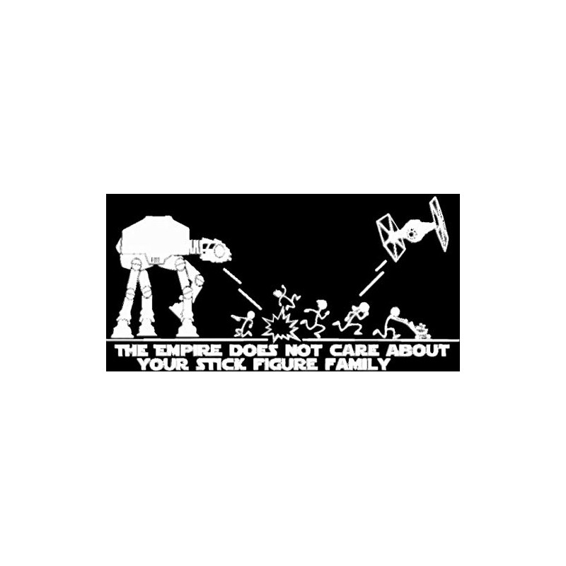 The Empire Doesn't Care About Your Stick Figure Family Decal