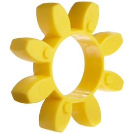 Lovejoy 61455 Size CJ 75 Curved Jaw Coupling Spider, Urethane - 92 Shore A, Yellow, 3550 in-lbs Nominal Torque, 11320 rpm Max Rotational Speed