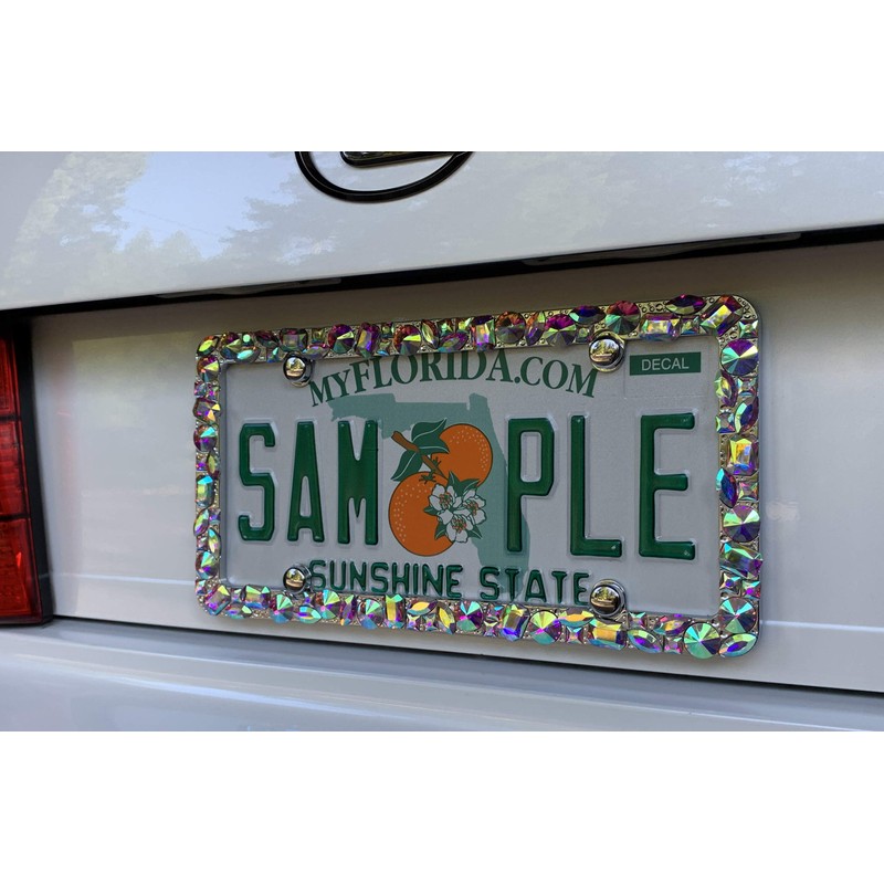 Cruiser Accessories 16130 Dazzle Marco de matrícula Chapado en Cromo