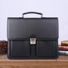 Jack&Chris Mens New PU Leather Attache Briefcase Traditional Messenger Lawyer