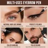 Eyebrow Pen for Women & Men, Natural Hair-Like Brows, Black