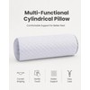 Neck Roll Pillow, Cervical Support Pillow for Pain Relief, Grey