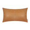 BRAWARM Faux Leather Throw Pillow Covers 12 X 20 Inches,