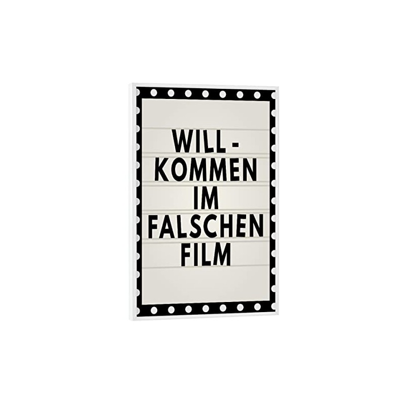 artboxONE Poster with White Frame 30 x 20 cm Typography
