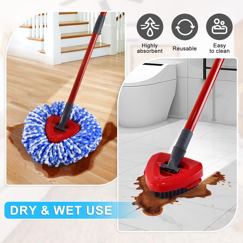 Mop Heads Replacements for Ocedar, Spin Mop Replacement for O-Cedar