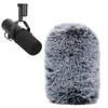SUNMON Pop Filter for Shure SM7B, Furry Mic Cover Compatible
