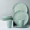 Morgiana 8 pcs Bamboo Sage Green Dinnerware Plates Set Reusable
