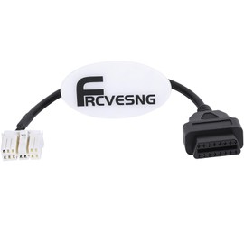 FRCVESNG 12 Pin Diagnostic Cable Compatible with T esla Model X Model S(2012-2015), OBD2 Adapter Cable OBD 12 Pin to OBD 16 Pin Diagnostic Instrument Connection Cable