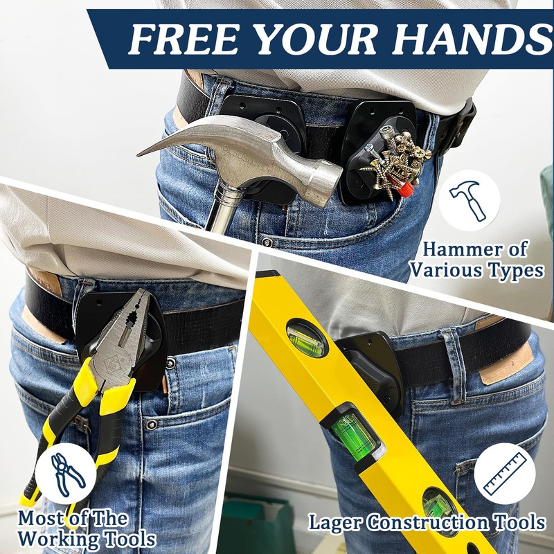 Magnetic Tool Holder & Tape Measure Holder, Magnet Belt Clip