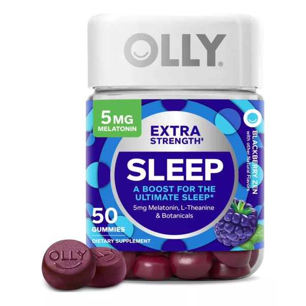 Olly Sleep Extra Fuerza 5 Mg 50 Gomitas Para Dormir Sabor Blackberry