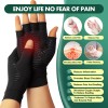 CFR Copper Compression Arthritis Gloves Finger Carpal Tunnel Typing Support