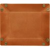BlissLeather Luxury Genuine Leather Tabletop Multi Tray Jewelry Tray Key