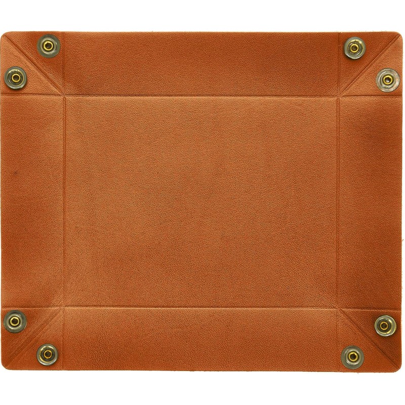 BlissLeather Luxury Genuine Leather Tabletop Multi Tray Jewelry Tray Key