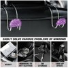 JNNJ 2 Pieces Bling Car Headrest Hook, Bling Backseat Organizer