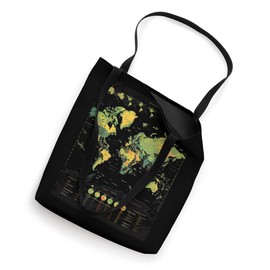 Hyper-detailed World Map Tote Bag
