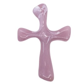 One Day at a Time Hand Held Prayer Cross | Cross of Courage and Peace | Soothing Cross for Clutching, Clinging, Praying, and Comforting | Christian Gift (Purple)