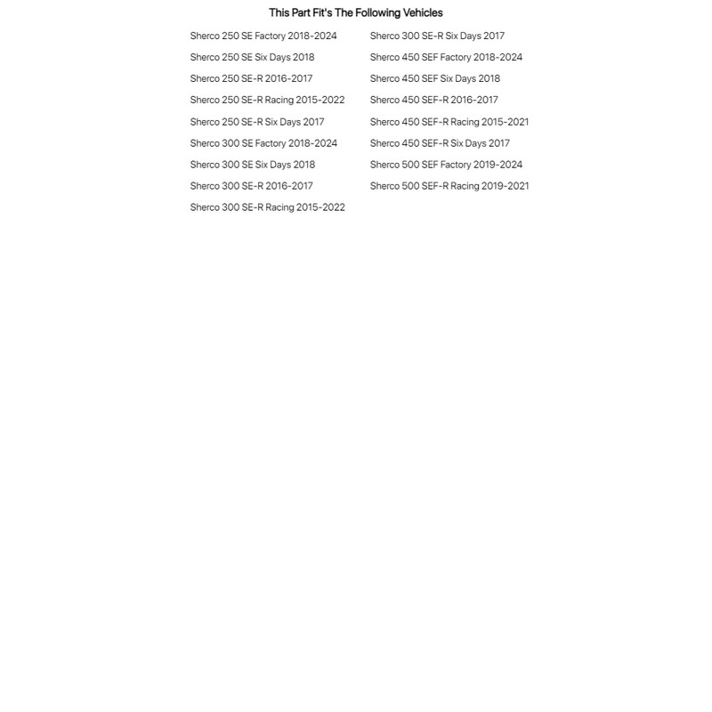 Tusk Competition Clutch Kit For SHERCO 300 SE Factory 2018-2023