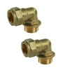 UKDD® 22mm Compression by 3/4" BSP Brass Male Iron Elbow