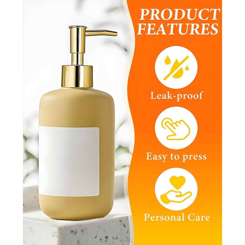 DAWZMR 6 Pack Gold Soap Dispenser Pump, Top Replacement for