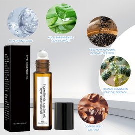 8ml Castor Oil Eye Roller 1 PCS, Rollerball Castor Oil, Castor Oil Roller Ball, Eye Roller, Castor Oil and Frankincense Roller Ball, Castor Oil for Skin, Developed to Suit a Variety of Skin Types