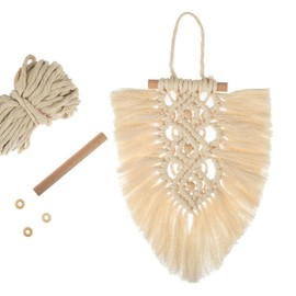 Trimits Make Your Own Macramé Decoration Kit, Natural Feather