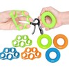 Hand Grip Strengthener, Finger Exerciser, Grip Strength Trainer (7 PCS)