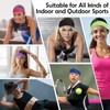 XLIUAX Pack of 5 Sports Headbands for Men and Women,