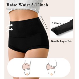 Annenmy Cotton Panties Super High Waisted C Section Recovery Postpartum Soft Full Coverage Underwear for Women 5 Pack M