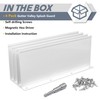 Flamorrow 4 Pack Aluminum Gutter Valley Splash Guards, Rainwater Roofing