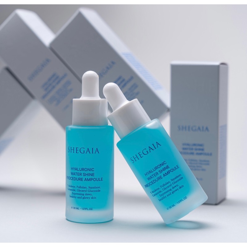 Shegaia Hyaluronic Water Shine Procedure Moisture Ampoule / 쉬가이아 히알루로닉