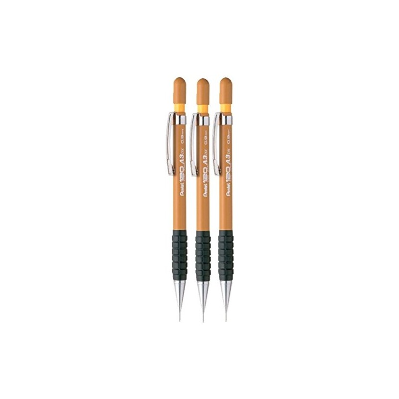 Pentel 0.9mm (A37-Y) Yellow 120 DX Automatic Mechanical Pencil Refillable