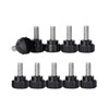 LTDparts 10 Pcs Knurled Knob Screws M4 Monitor Arm Easy
