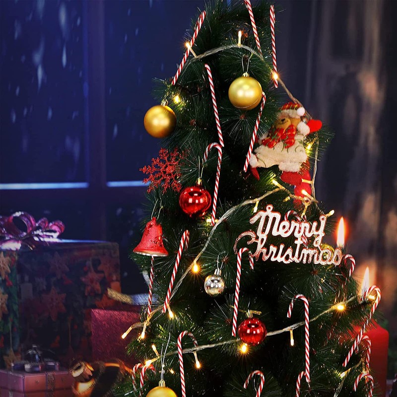 YY-JUNYING 21 PcsCandy Cane Christmas Decorations Candy Cane Decorations Candy