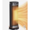 Lemyzo Space Heater, 90°Oscillating 1500W Electric Ceramic Tower Heater with