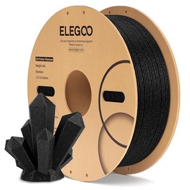 ELEGOO PLA Filament 1.75mm Brown 1KG, 3D Printer Filament Dimensional Accuracy +/- 0.02mm, 1kg Cardboard Spool(2.2lbs) 3D Printing Filament Fits Most FDM 3D Printers:_1kg Black0
