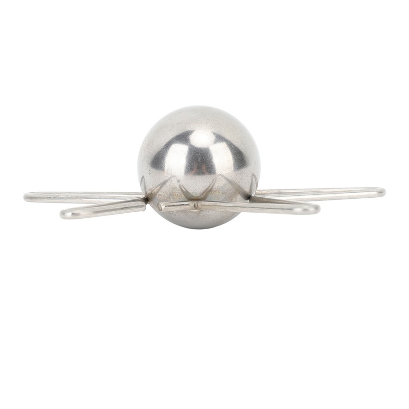 Coffee Cooling Tool with Reusable Metal Ice Sphere Stainless Steel