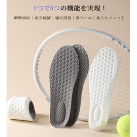 2025 Insole, Shock Absorption, Anti-fatigue, Deodorizing, Standing Work, Running, Next-to-touch, Comfortable, Breathable, Lightweight, Unisex