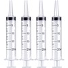 Frienda Large Plastic Syringe 4 Pack Measuring Syringe Tools Dispensing