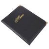 fieldlabo A4 Size PU Leather Menu Book, 7 Pages, 14