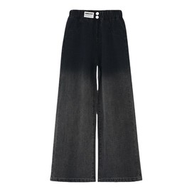 Milokado Kids Girls Baggy Jeans Casual Wide Leg High Waist Denim Pants Size 5-14 Years(B-2, 10-11 Years)