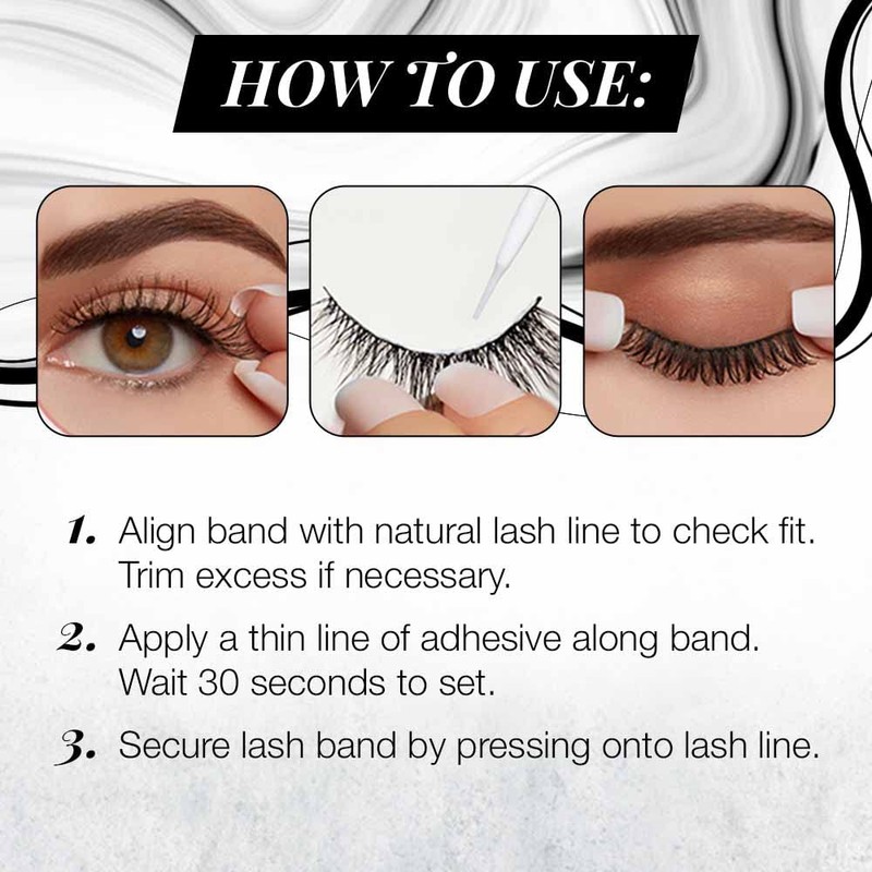 Ardell 3D Faux Mink Lashes 858 - Lightweight False Eyelashes
