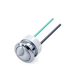 Dual Flushing Toilet Push Button Spare Parts,Top Toilet Button Replacement Compatible with Geberit & Kohler Part, Satin Chrome Toilet Parts with 1.5inch(38mm) Hole in the Toilet Tank Lid