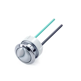 Dual Flushing Toilet Push Button Spare Parts,Top Toilet Button Replacement Compatible with Geberit & Kohler Part, Satin Chrome Toilet Parts with 1.5inch(38mm) Hole in the Toilet Tank Lid
