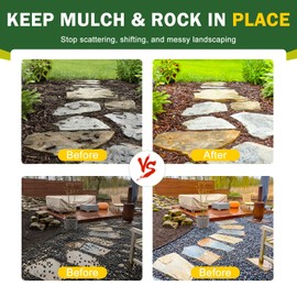 Teexpert Ready-to-Use Mulch and Rock Glue with Electric Sprayer, 1 Gallon Landscape Glue for Rubber Mulch, Wood Chips, Pea Gravel & Small Rocks, No Mixing, No Pumping, One-Press Spray, Strong Hold